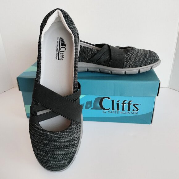 Cliffs White Mountain Felice Slip On Athleisure Flats 9.5 M Black Fabric - Picture 8 of 8